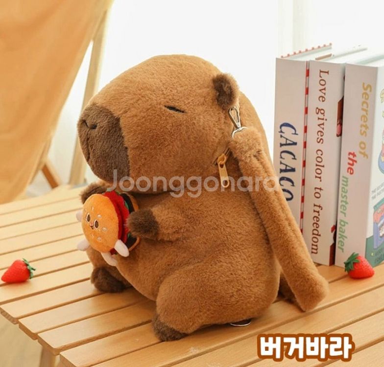 카피바라인형 배낭 백팩 가방 크로스백 소풍가방 여행가방--5