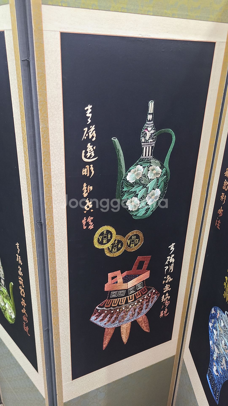 자수병풍--3