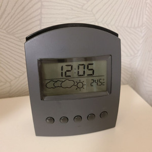 디지털 날씨 온도 알람 시계