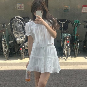 liter 리터 미미 태슬 스커트 숏 밴딩 A라인 캉캉