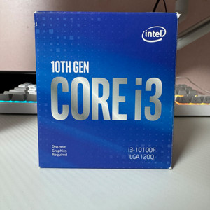 인텔 코어 i3-10100F, 1개