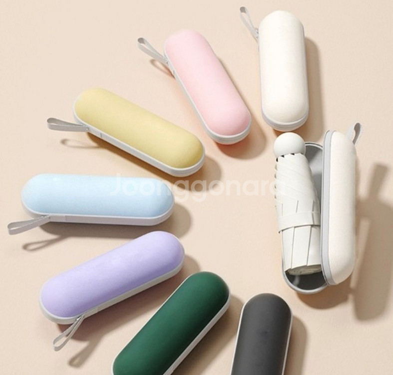 1+1 자외선 차단 초경량 3단 휴대용 자동양우산--0