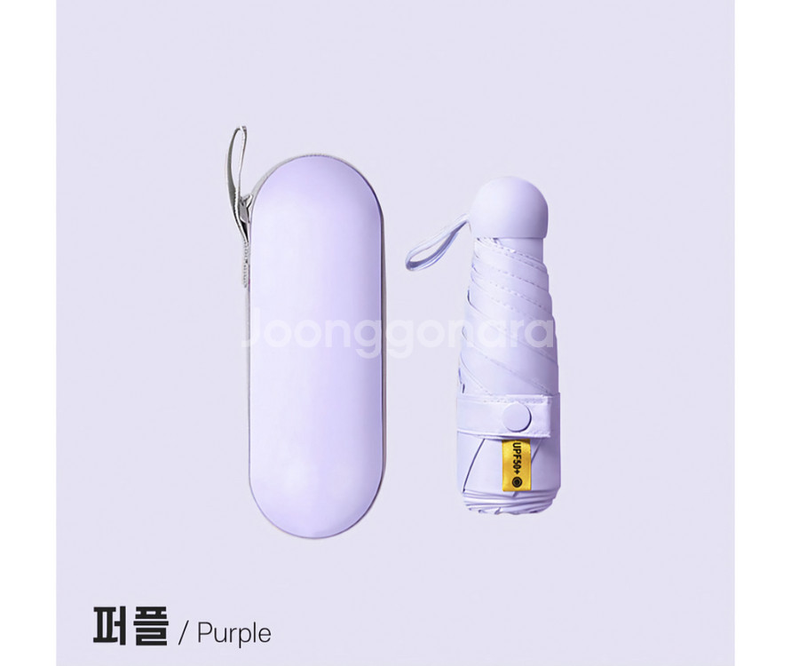 1+1 자외선 차단 초경량 3단 휴대용 자동양우산--7