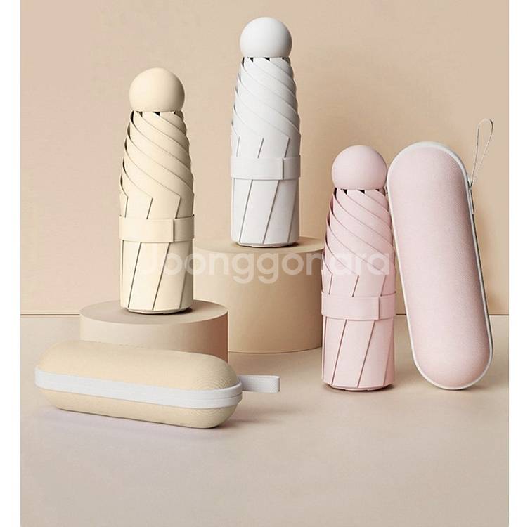 1+1 자외선 차단 초경량 3단 휴대용 자동양우산--1