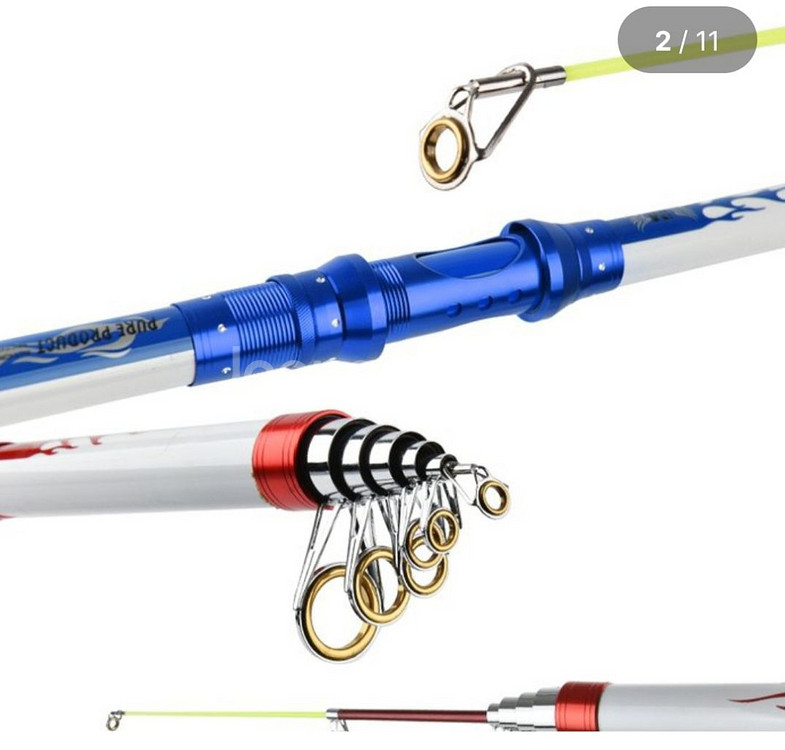 원투낚시대3.6m2대+5000번릴2대+릴줄+삼--1