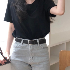 제이투유 하프 오브 티셔츠 블랙 반팔