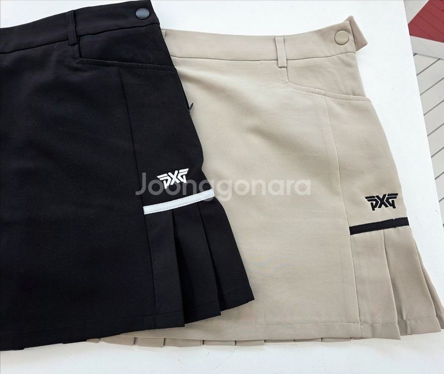 PXG 골프 여성 골프웨어 라인 큐롯 스커트 블랙--3