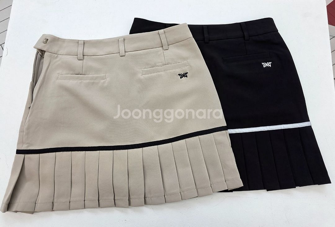 PXG 골프 여성 골프웨어 라인 큐롯 스커트 블랙--1