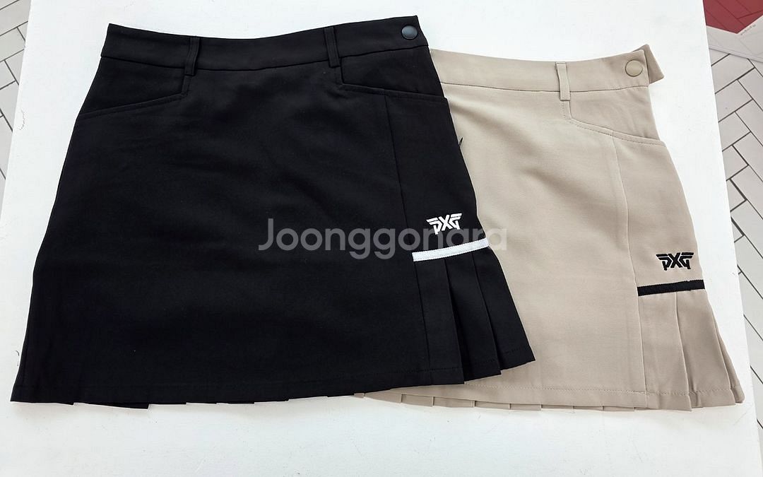 PXG 골프 여성 골프웨어 라인 큐롯 스커트 블랙--5