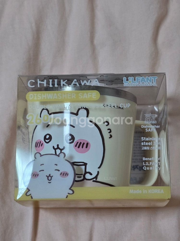 (새상품) 먼작귀 치이카와 스텐컵 260ml--2