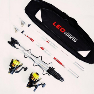 원투낚시대3.6m2대+5000번릴2대+릴줄+받침대