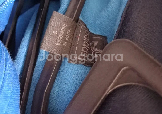 아디다스 파랑 파검 트랙탑 저지 져지집업 85/XS--3