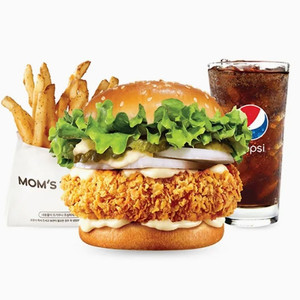 맘스터치 싸이버거 세트