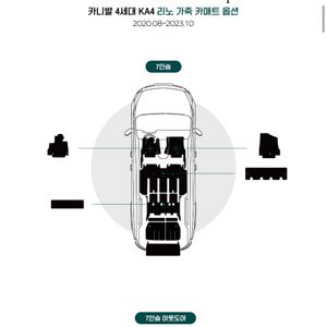 카니발 ka4 가죽 카매트 새상품