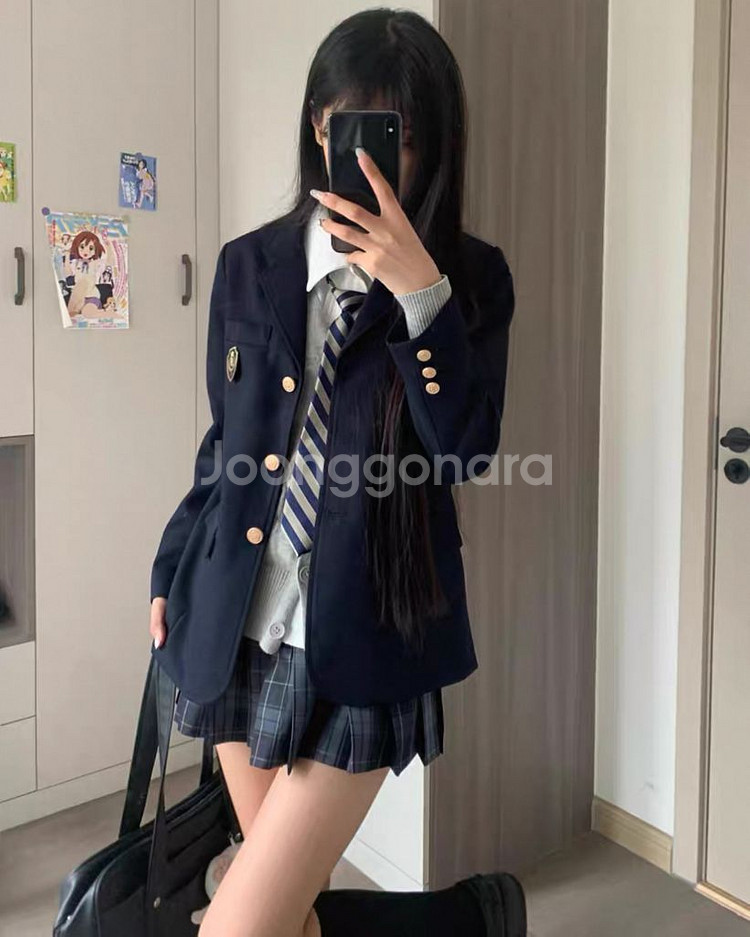 미소녀st) 일본 교복 넥타이 2종 졸업사진 졸사 대여--5