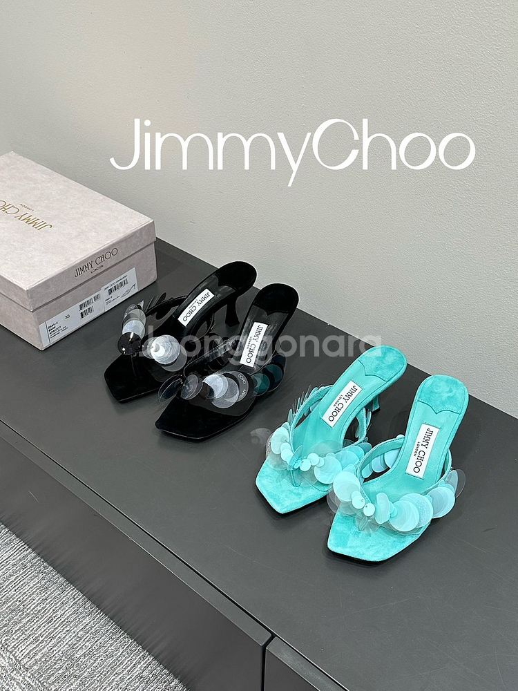 Jimmy cho*지미추 25ss 스팽글 하이힐 샌들--9