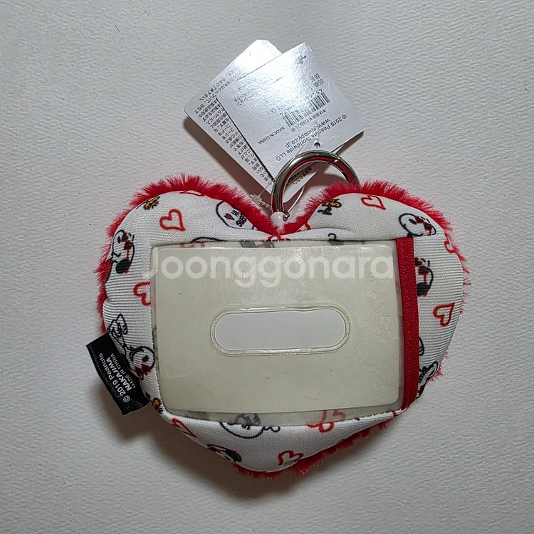 일본정품 - 스누피 인형 릴홀더 카드 지갑--1