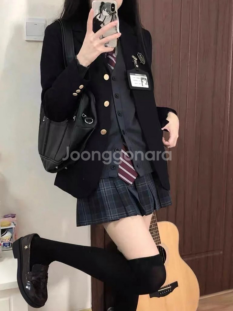 미소녀st) 일본 교복 졸업사진 졸사 대여 블랙--1