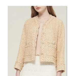 한섬 마인 mine 브레이드 라인 디테일 프랑스 트위드