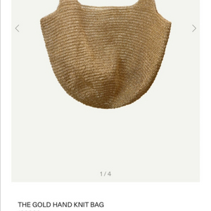 Vartist THE GOLD HAND KNIT BAG