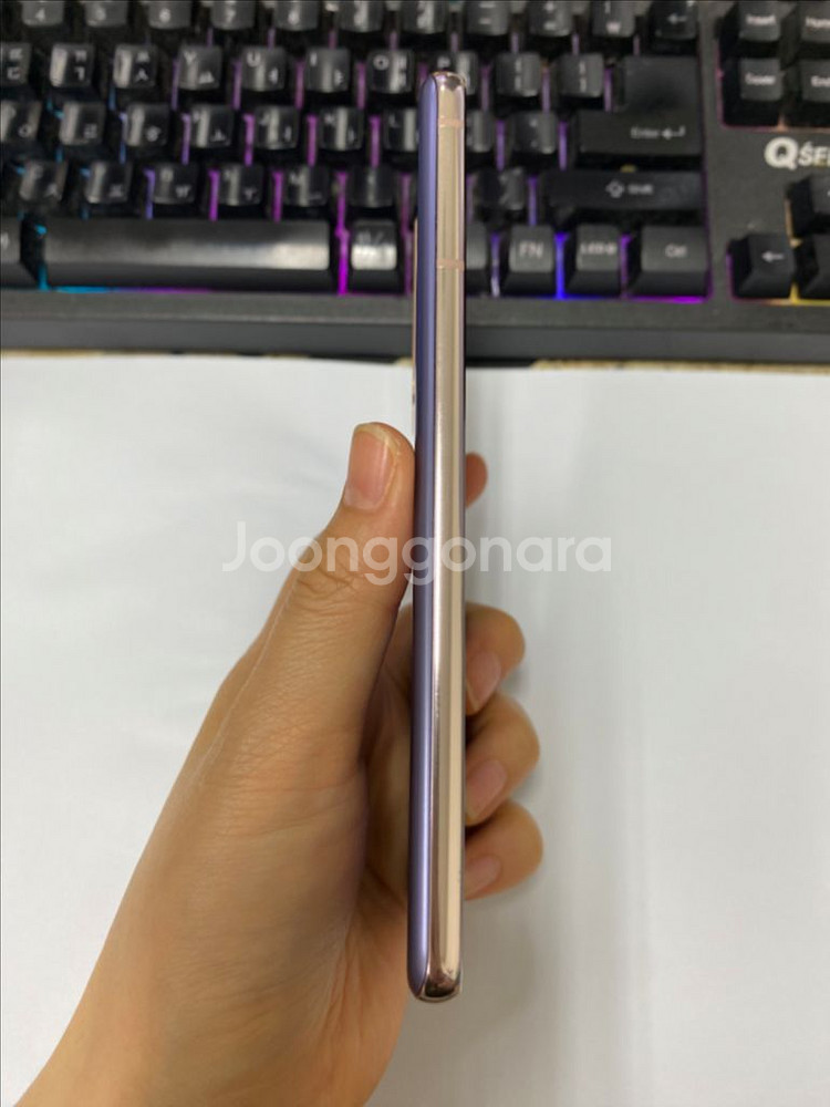 SK 갤럭시S21 퍼플 외관깨끗 256GB 잔상폰배달폰--5