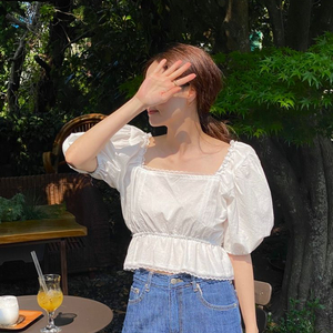 크롭블라우스