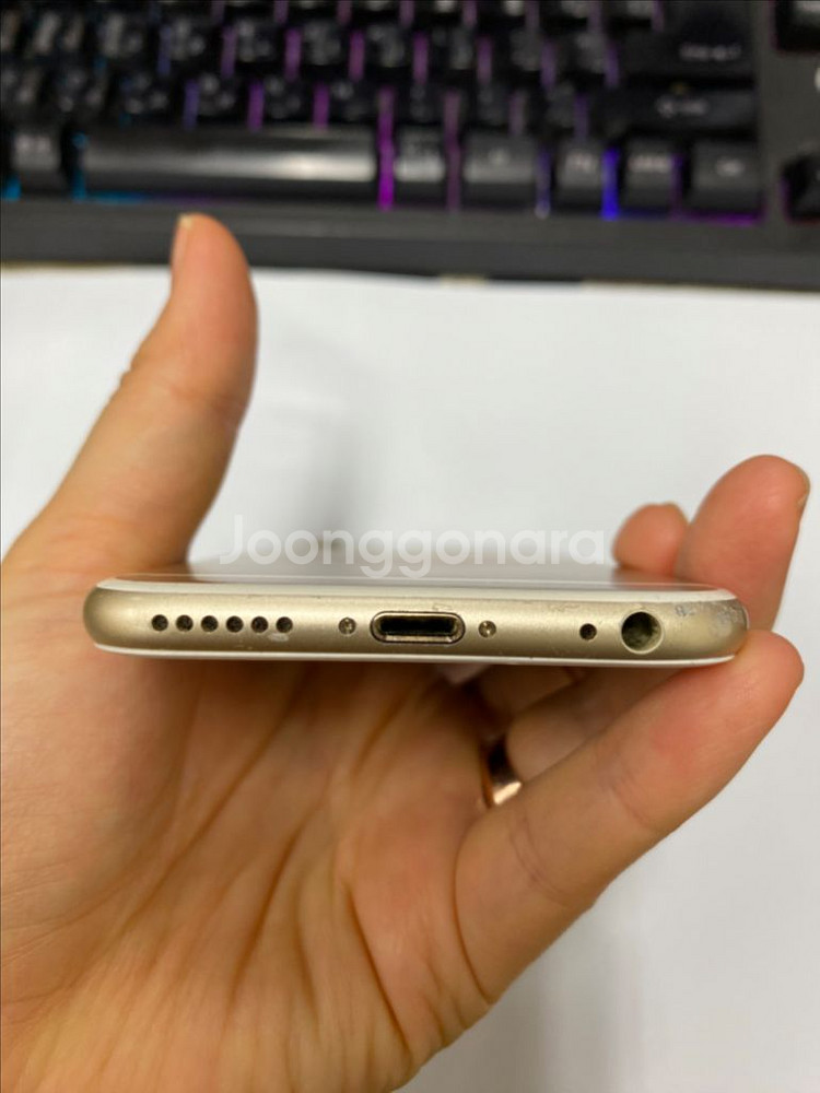 아이폰6S 골드 액정SS급 128G 배터리100%--6