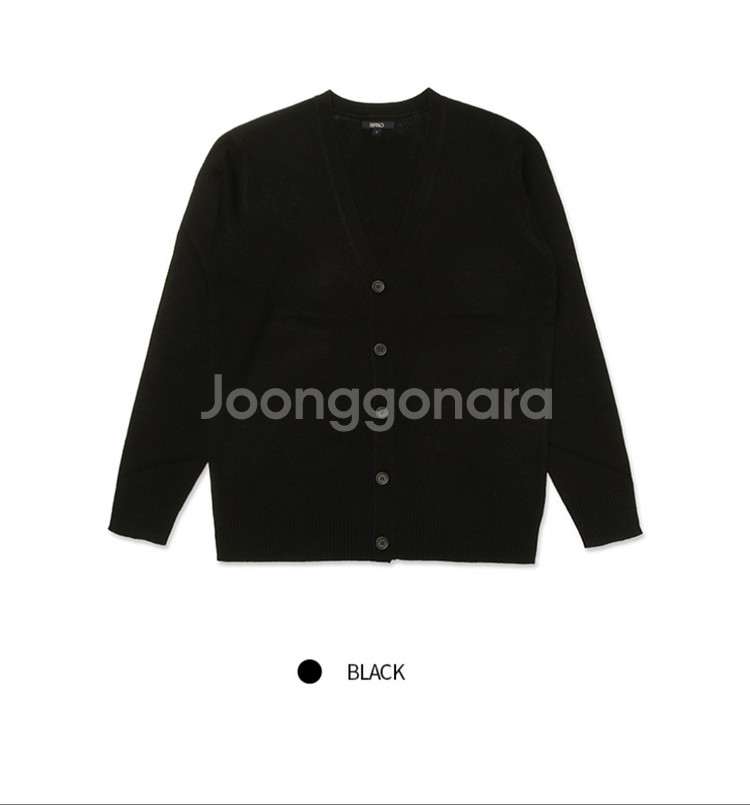 [스파오] 데일리썸 솔리드 가디건 BK L 100--0