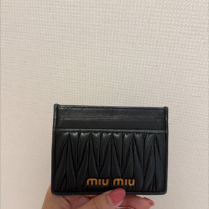 미우미우 블랙 카드지갑