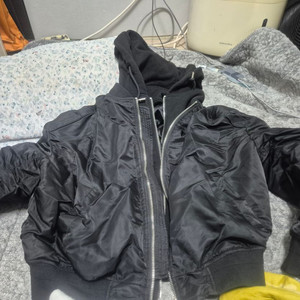 BUTTON SEOUL 후드 MA-1 블랙 50사이즈