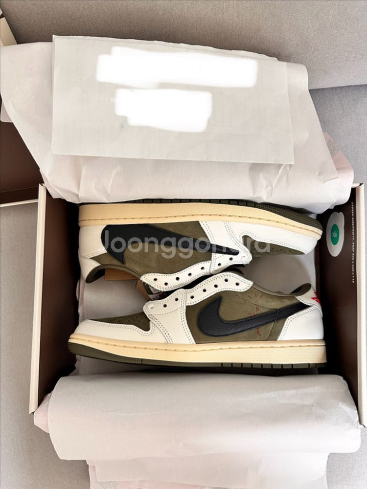 나이키 nike 조던1 스캇 리버스 올리브 260--0