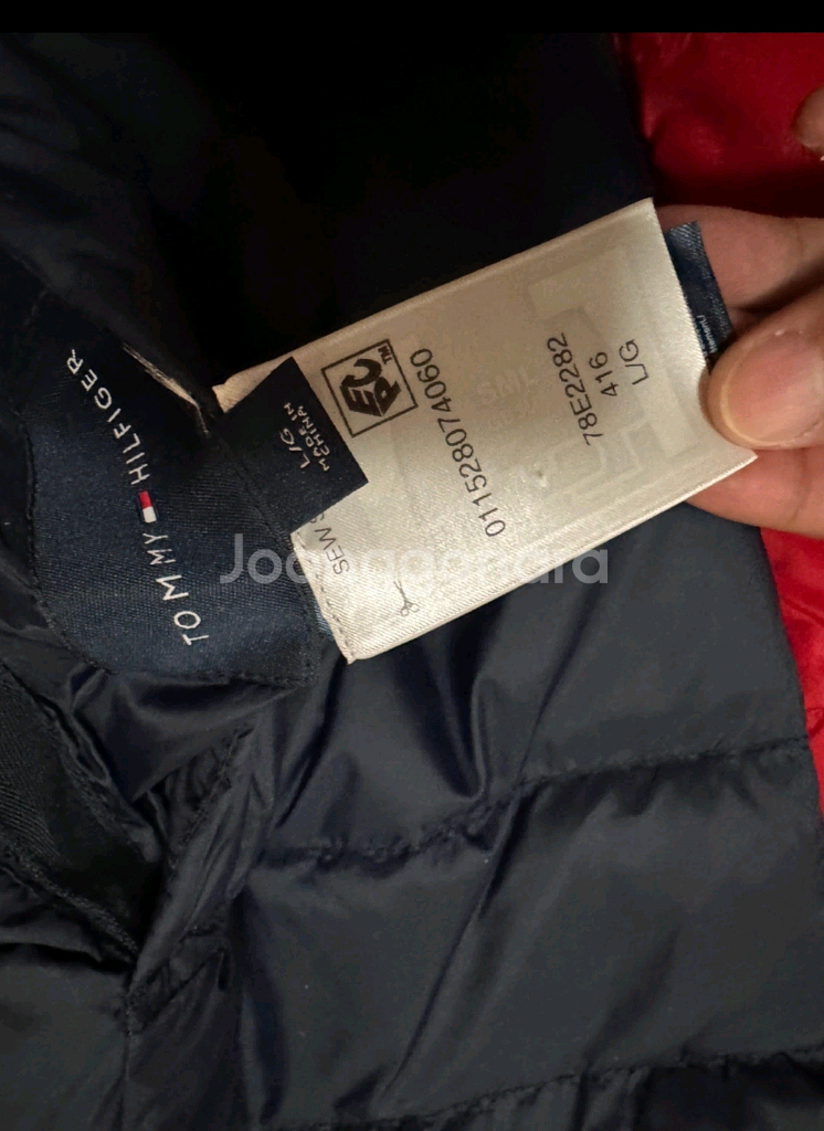 타미힐피거 덕다운 양면 패딩 조끼(L)--2