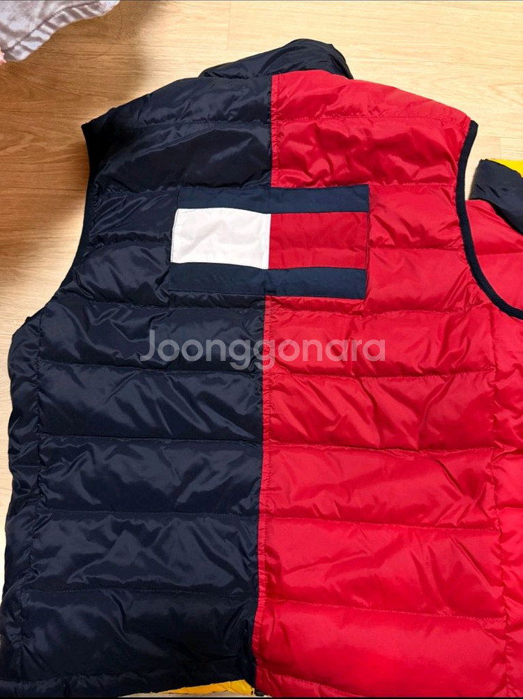타미힐피거 덕다운 양면 패딩 조끼(M)--4