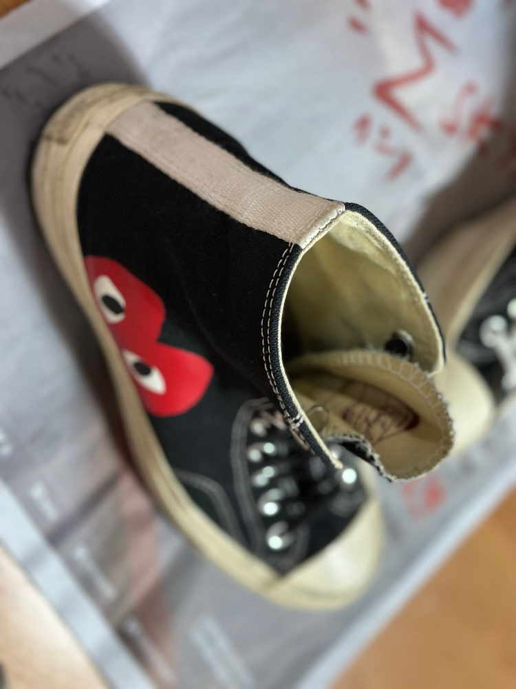 꼼데가르송 척테일러 컨버스 1970s 블랙 하이--2