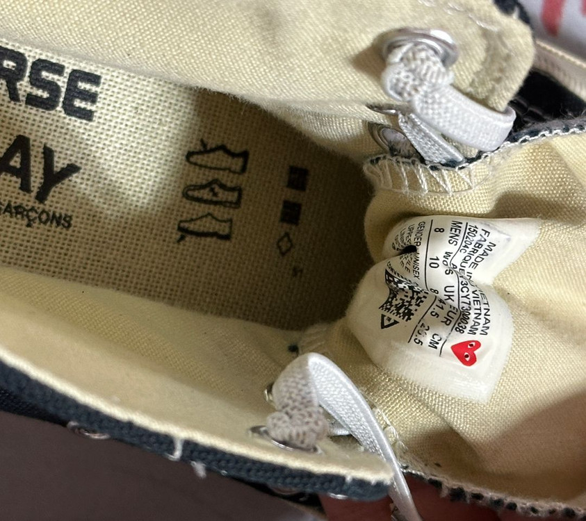 꼼데가르송 척테일러 컨버스 1970s 블랙 하이--7