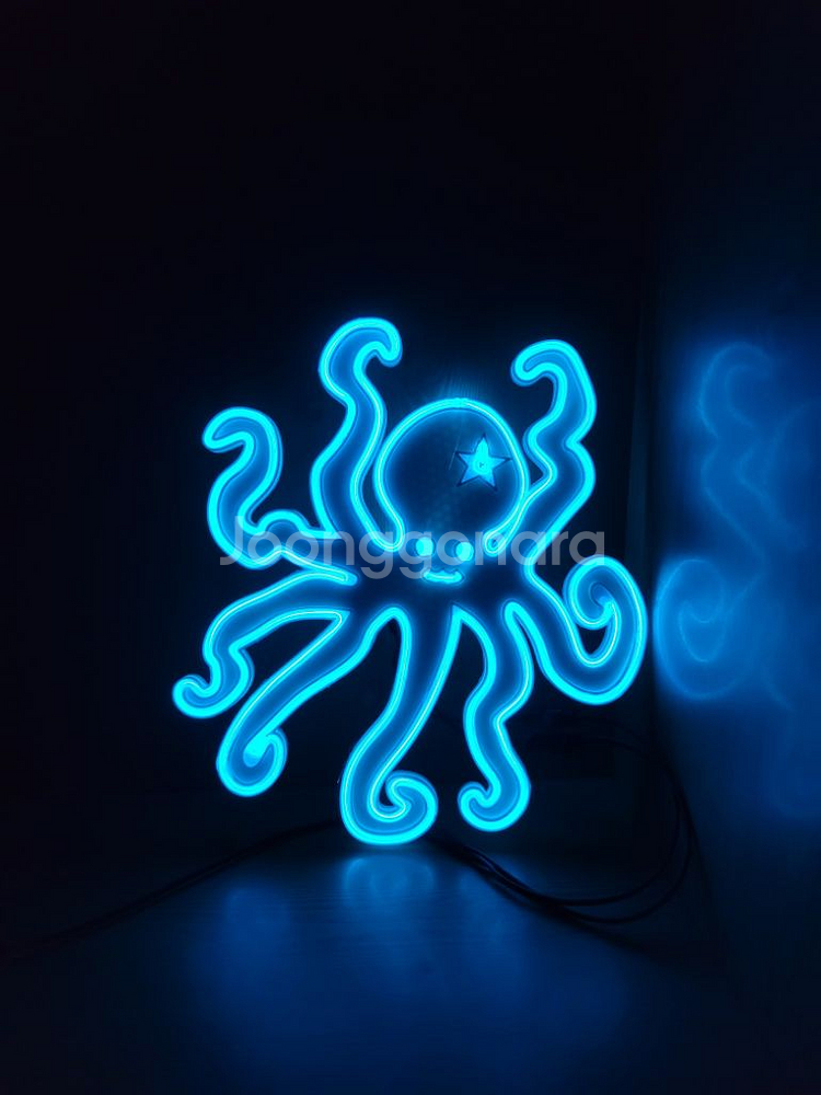 네온사인 문어 옥토퍼스 led 조명--4