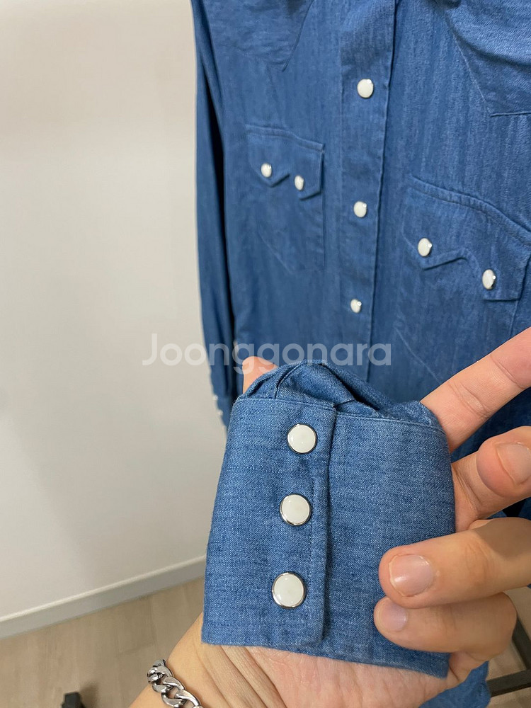 렌토마포르테 웨스턴 데님 셔츠--2