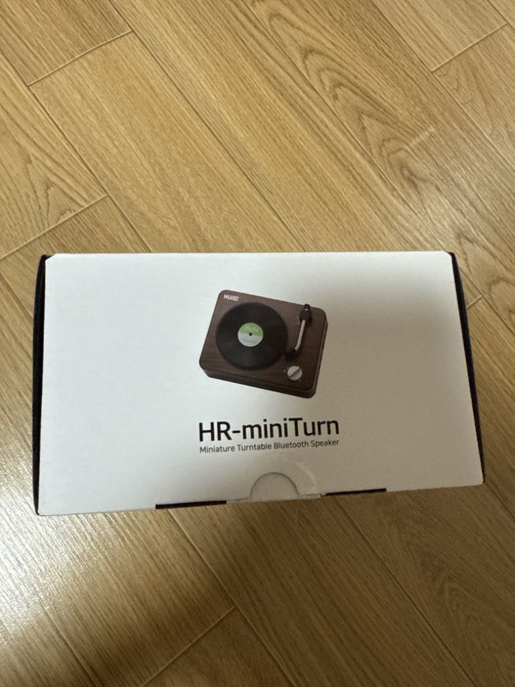 레트로감성 미니 턴테이블 블루투스 스피커 이미지