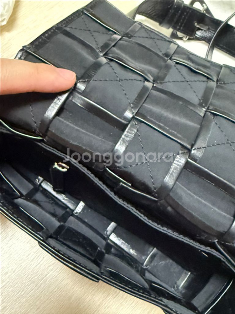 보테가 베네타 카세트백 스몰 블랙 (717587)--2