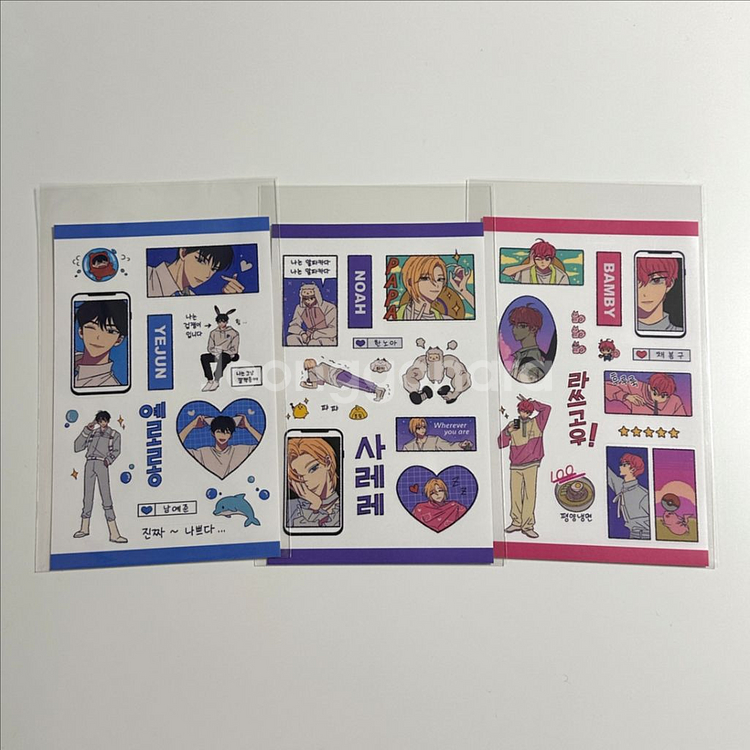 플레이브 바도님 비공식 굿즈 스티커 원가양도--1