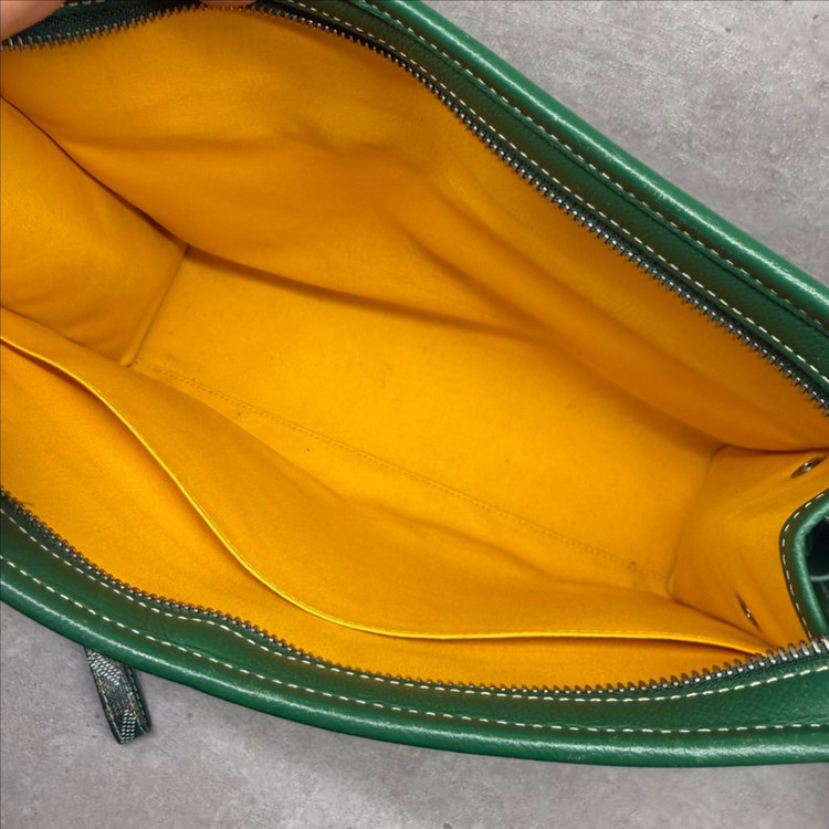 [GM사이즈]고야드 쥬방스 그린 클러치 키링 포함--5