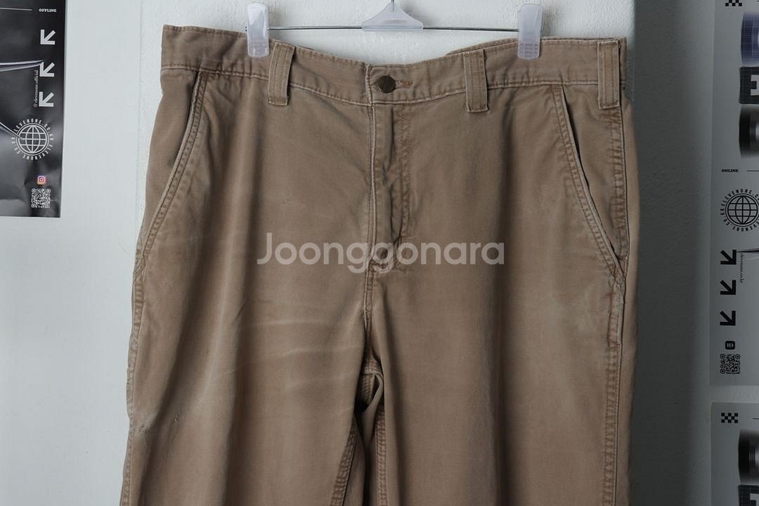 (2XL) 칼하트 면바지 팬츠 빅사이즈 된장 베이지--4