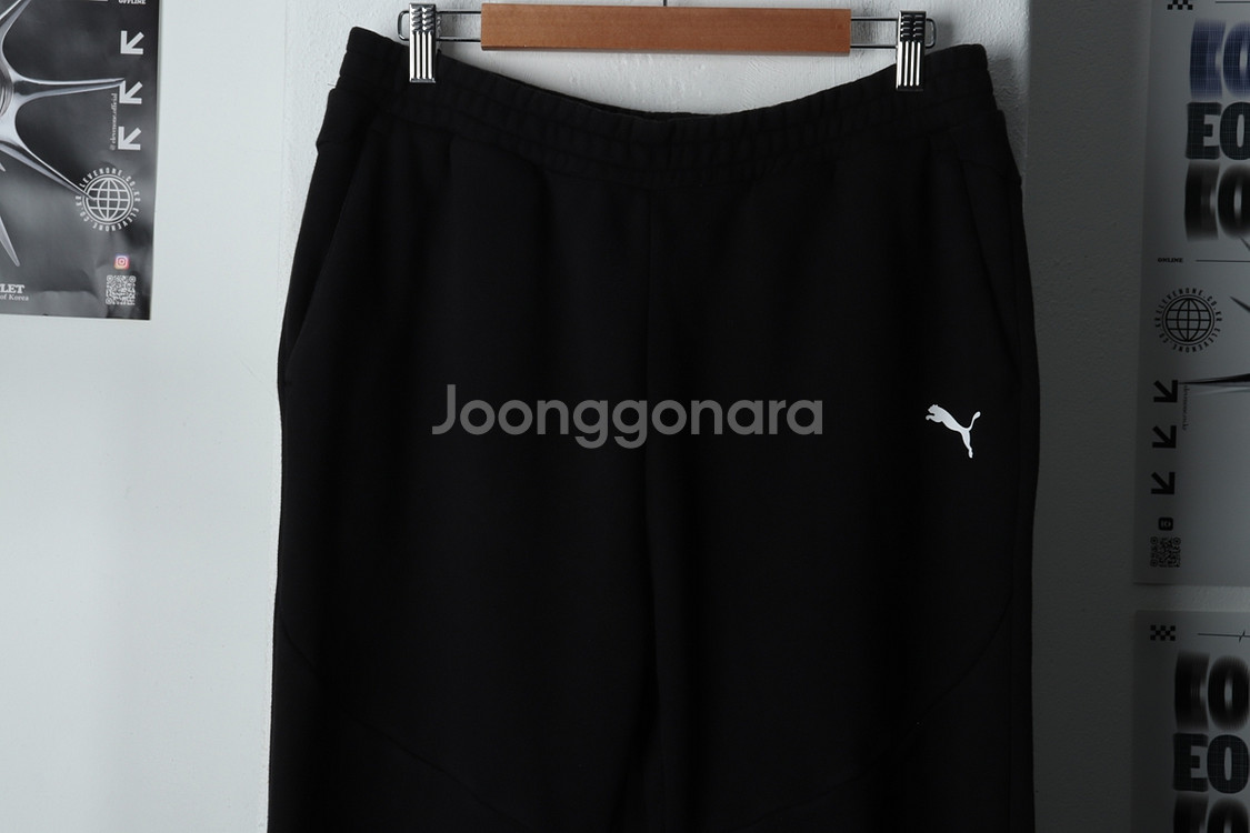 (XL) 퓨마 트레이닝복 바지 조거 블랙 올드스쿨--5