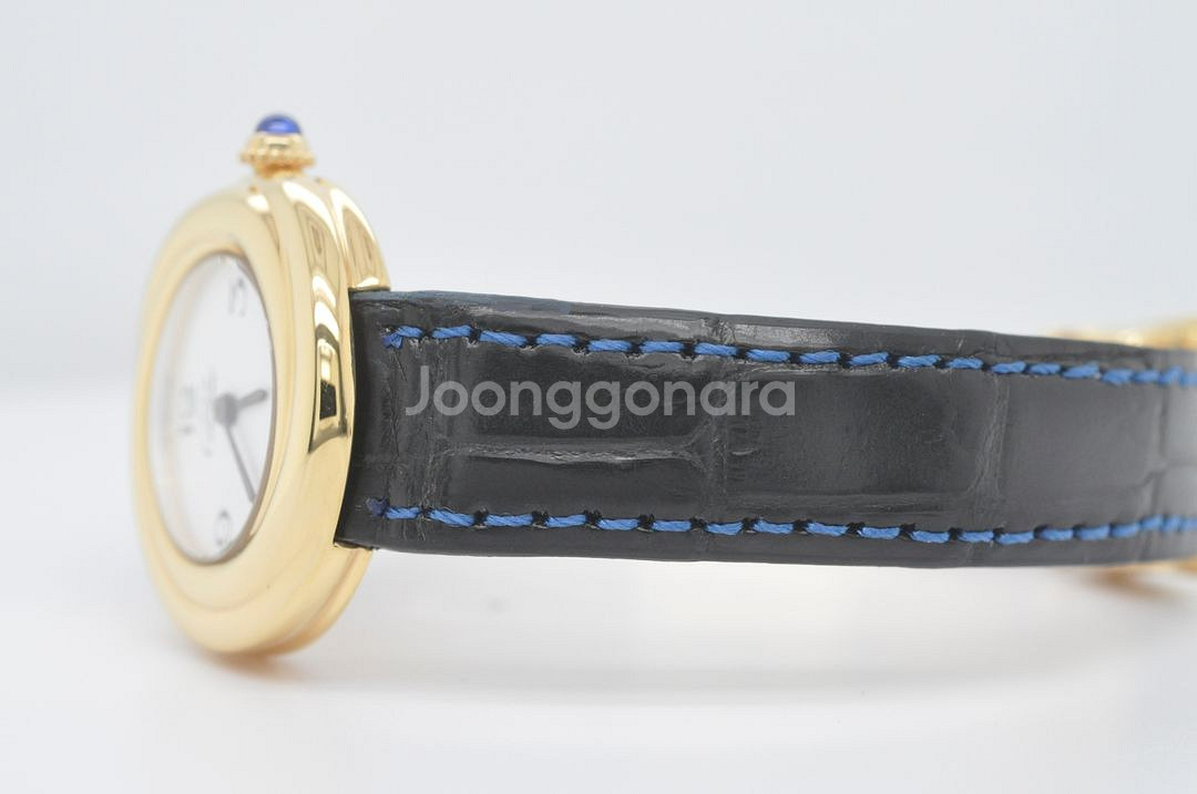 까르띠에 트리니티 금장 손목시계 심플 다이얼 여성용--5