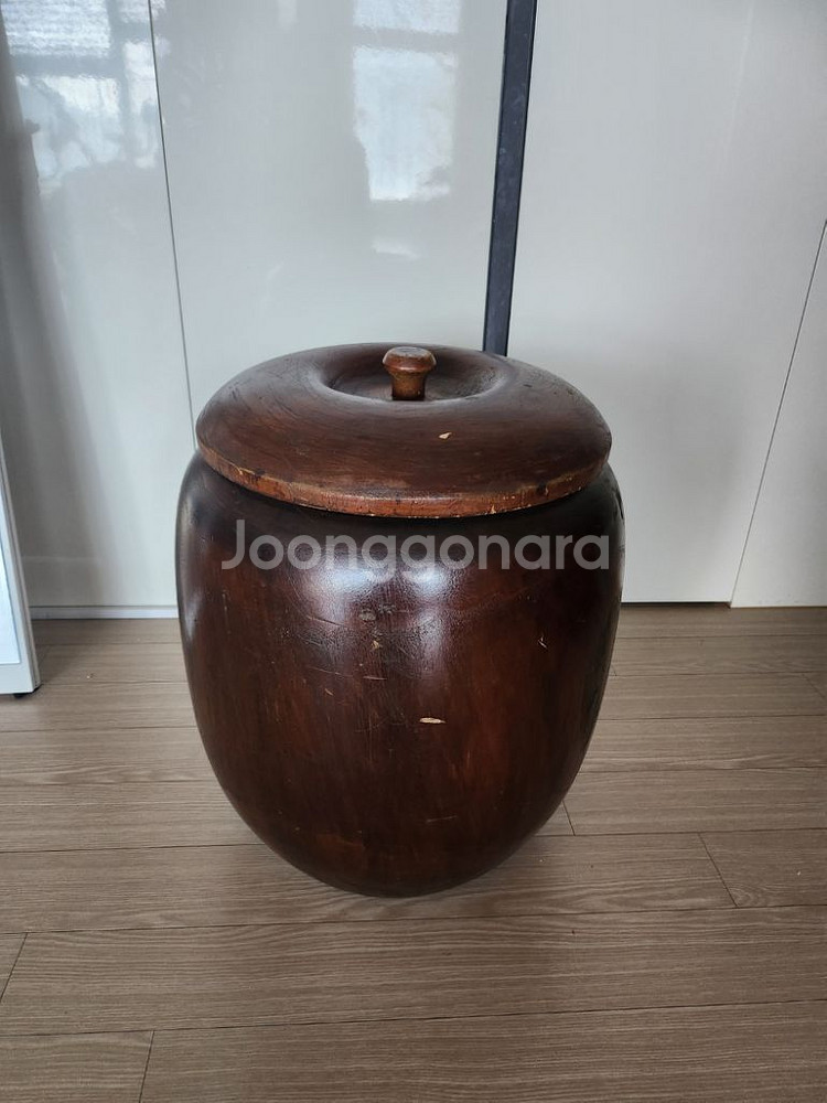 35kg 오동나무 쌀독--0