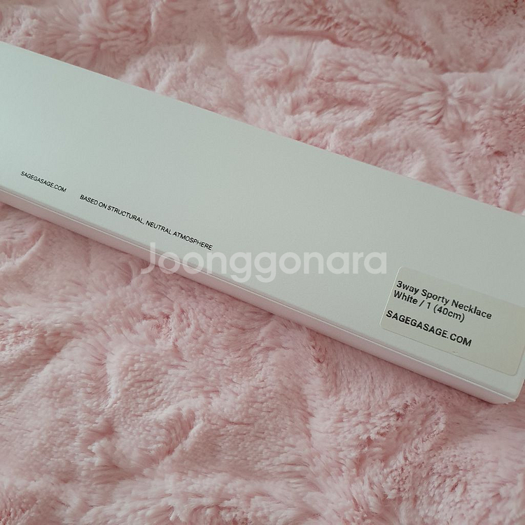 세이지가세이지 화이트 3way 스포티 목걸이 40cm--2