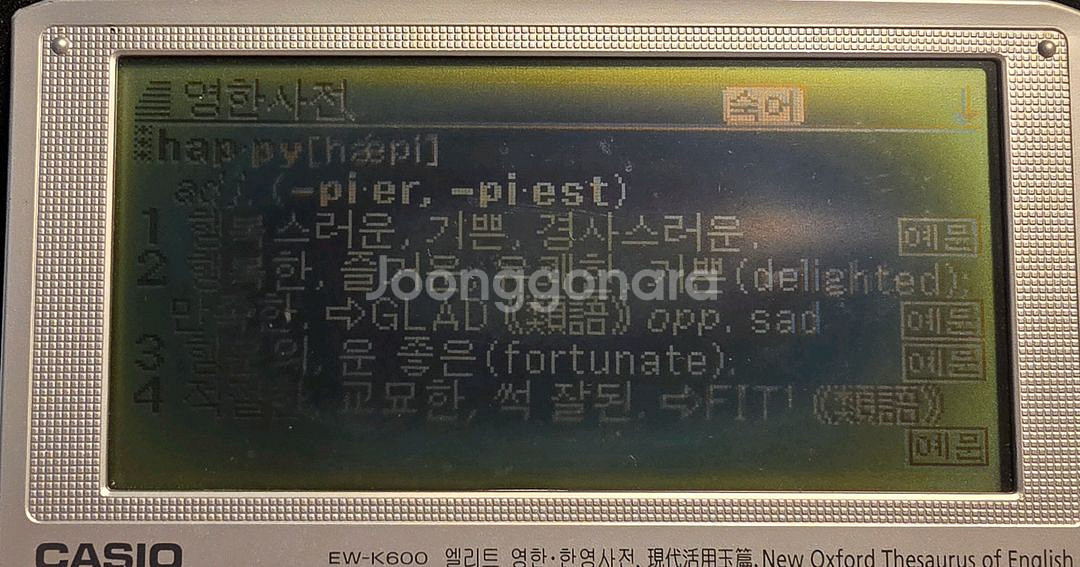 카시오 전자사전--2