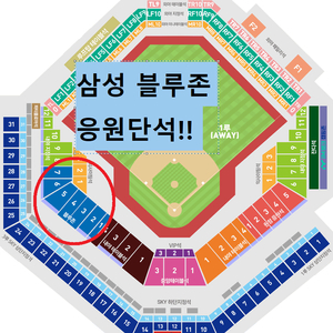 28~29일 삼성 블루존/3루 내야 통로2~4연석 야구