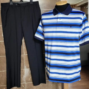 (남성95사이즈) 폴로 정품 카라반팔