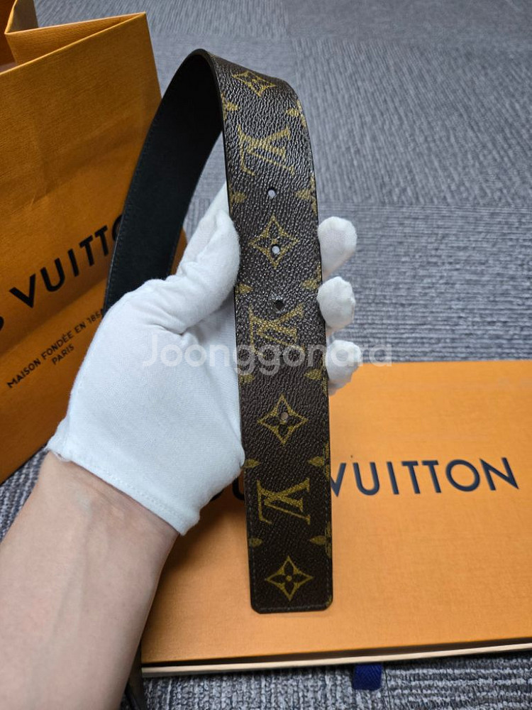 [정품]루이비통 모노그램 리버시블 벨트--3